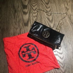 Tory Burch Black & Gold Crossbody Purse